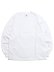画像1: LOS ANGELES APPAREL 6.5oz GARMENT DYED CREW L/S TEE-WHITE (1)