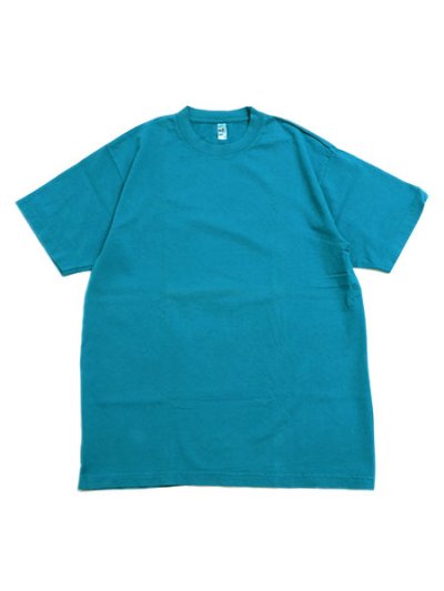 画像1: LOS ANGELES APPAREL 6.5oz GARMENT DYED CREW TEE-DARK TEAL