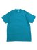 画像1: LOS ANGELES APPAREL 6.5oz GARMENT DYED CREW TEE-DARK TEAL (1)