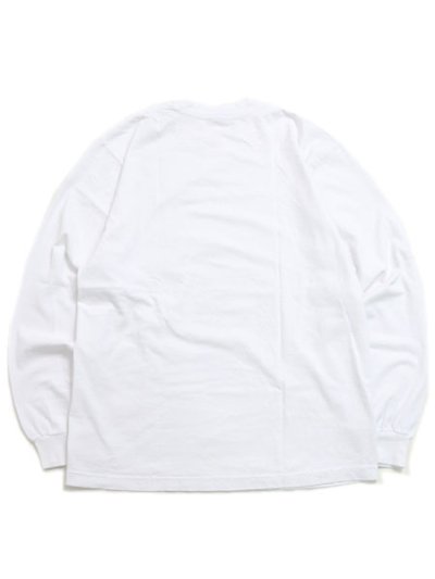 画像2: LOS ANGELES APPAREL 6.5oz GARMENT DYED CREW L/S TEE-WHITE