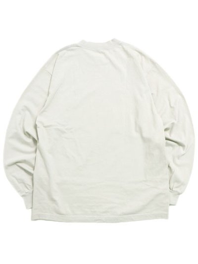 画像2: LOS ANGELES APPAREL 6.5oz GARMENT DYED CREW L/S TEE-CEMENT