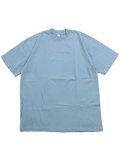 LOS ANGELES APPAREL 6.5oz GARMENT DYED CREW TEE-CLEAR BLUE