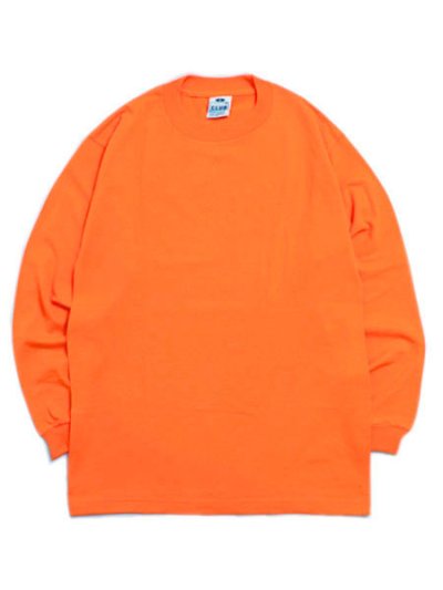 画像1: PRO CLUB COMFORT L/S TEE-SAFETY ORANGE