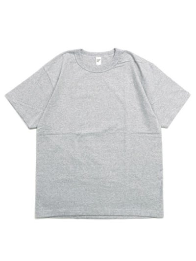 画像1: LOS ANGELES APPAREL 8oz MOCK TWIST CREW NECK TEE-GRY HEATHER