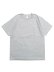 画像1: LOS ANGELES APPAREL 8oz MOCK TWIST CREW NECK TEE-GRY HEATHER (1)