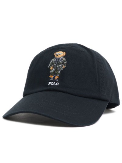 画像1: 【送料無料】POLO RALPH LAUREN POLO BEAR TWILL BALL CAP POLO BLACK