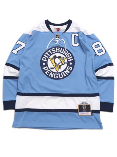 画像1: 【送料無料】MITCHELL & NESS NHL LT BLUE PENGUINS 2008 SIDNEY CROSBY