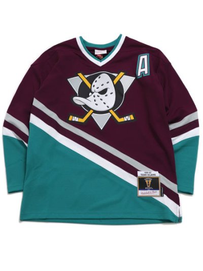 画像1: 【送料無料】MITCHELL & NESS NHL DARK JERSEY DUCKS 1996 TEEMU SELANNE