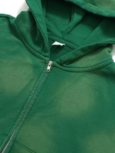 画像3: 【送料無料】EPTM. SUN FADED CROPPED ZIP UP HOODIE-HUNTER G