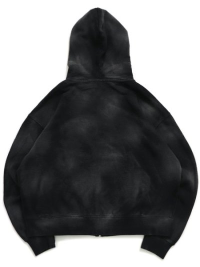 画像2: 【送料無料】EPTM. SUN FADED CROPPED ZIP UP HOODIE-BLACK