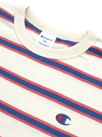 画像3: 【KIDS】CHAMPION KIDS BORDER L/S TEE-PALE WHITE