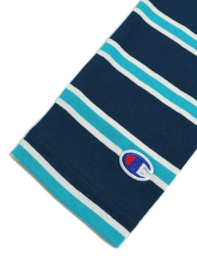 画像5: 【KIDS】CHAMPION KIDS BORDER L/S TEE-DARK NAVY
