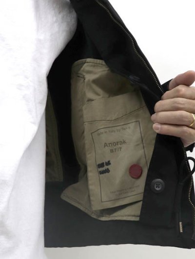 画像8: 【送料無料】Ten-c 13CTCUC04032 ANORAK OJJ GARMENT DYED MICRO FIBRE BLACK