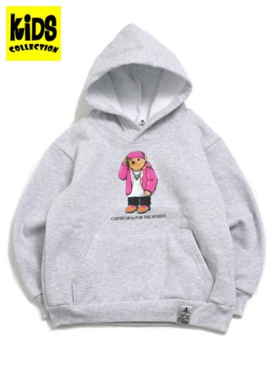 画像1: 【送料無料】【KIDS】FOR THE HOMIES KIDS CAM'BEAR PULLOVER SWEAT ATHLETIC GY