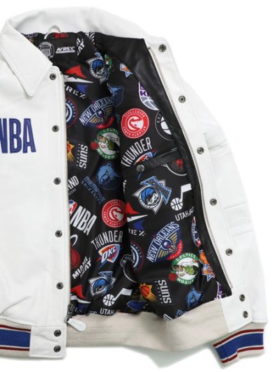 画像8: 【SALE】【送料無料】AVIREX NBA ALL TEAM LEATHER JACKET