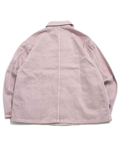 画像2: 【送料無料】MANASTASH HEMP WASHED CHORE JACKET PINK