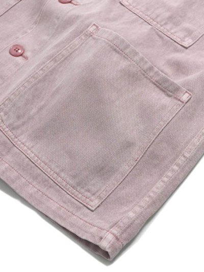 画像4: 【SALE】【送料無料】MANASTASH HEMP WASHED CHORE JACKET PINK