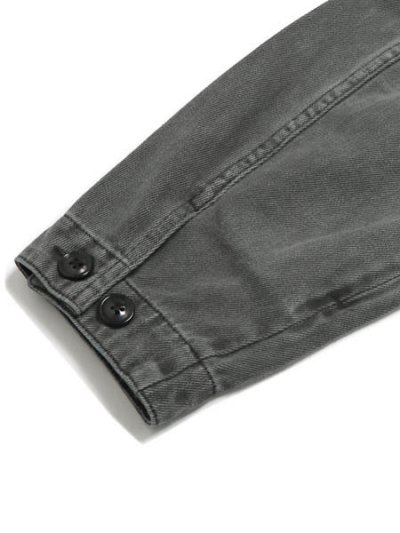 画像6: 【SALE】【送料無料】MANASTASH HEMP WASHED CHORE JACKET BLACK