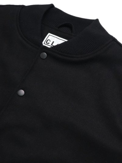 画像3: 【送料無料】PRO CLUB HEAVYWEIGHT VARSITY JACKET BLACK