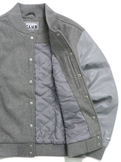 画像5: 【送料無料】PRO CLUB HEAVYWEIGHT VARSITY JACKET SILVER