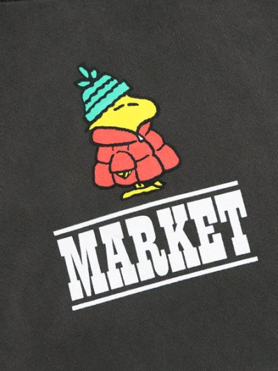 画像3: 【SALE】【送料無料】MARKET PEANUTS PUFFER HOODIE WASHED BLACK