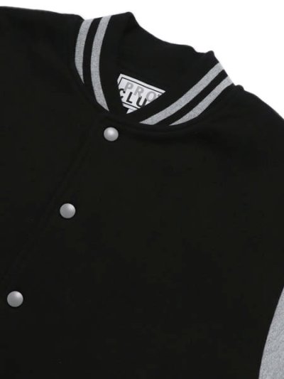 画像3: PRO CLUB FLEECE BASEBALL JACKET-BLACK/HEATHER GRY