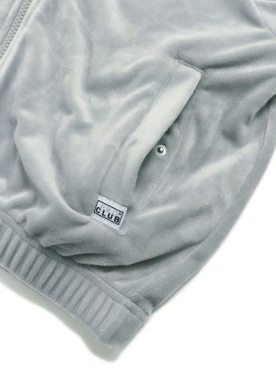 画像4: 【KIDS】PRO CLUB KIDS VELOUR TRACK JACKET SILVER
