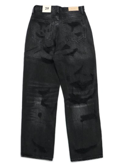 画像2: 【送料無料】mnml ULTRA BAGGY DISTRESSED DENIM VINTAGE BLK