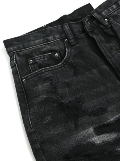 画像3: 【送料無料】mnml ULTRA BAGGY DISTRESSED DENIM VINTAGE BLK