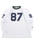 CHAMPION 3/4 SLEEVE FOOTBALL TEE-WHITE