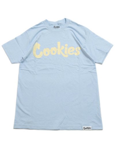 画像1: COOKIES CLOTHING ORIGINAL LOGO TEE SKY BLUE/CREAM