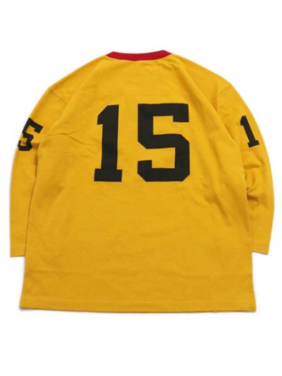 画像2: CHAMPION 3/4 SLEEVE FOOTBALL TEE-YELLOW