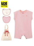 【KIDS】THE NORTH FACE BABY LATCH PILE ROMPERS & 2P BIB