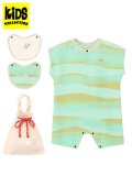 【KIDS】THE NORTH FACE BABY LATCH PILE ROMPERS & 2P BIB