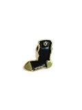 WHIMSY SOCKS TRADEMARK PIN BLACK