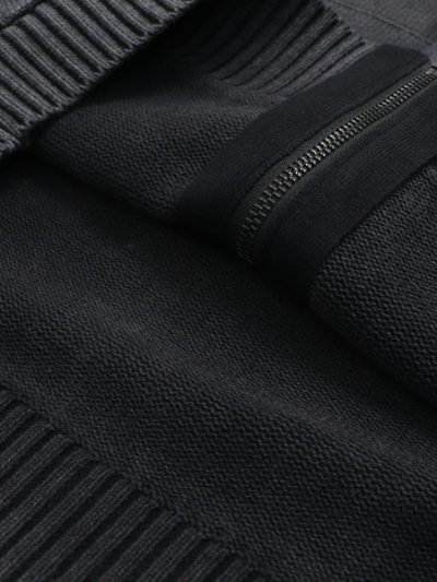 画像6: 【送料無料】WHIMSY SOCKS TRADEMARK KNIT HOODIE BLACK