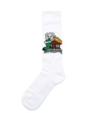 WHIMSY SOCKS LOLAS BLOOD SOCKS WHITE