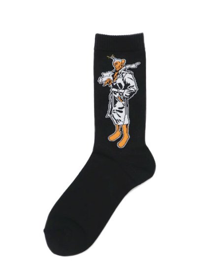 画像1: WHIMSY SOCKS PEEPO-SAN SOCKS BLACK
