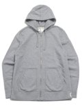 【送料無料】REIGNING CHAMP MIDWEIGHT TERRY SLIM ZIP HOODIE HTR GREY