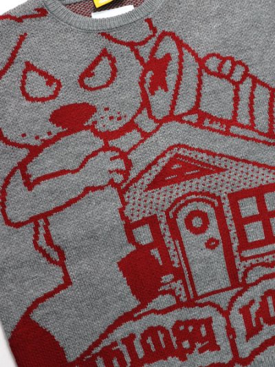 画像3: 【SALE】【送料無料】WHIMSY SOCKS LOLAS BLOOD SWEATER GREY