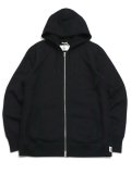 【送料無料】REIGNING CHAMP MIDWEIGHT TERRY SLIM ZIP HOODIE BLACK