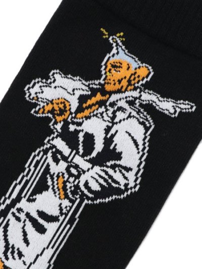 画像3: WHIMSY SOCKS PEEPO-SAN SOCKS BLACK
