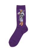 WHIMSY SOCKS PEEPO-SAN SOCKS PURPLE