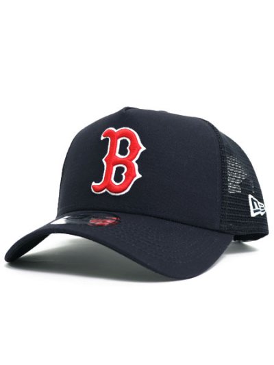 画像1: NEW ERA 9FORTY A-FRAME TRUCKER RED SOX NVY/RED