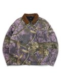 【送料無料】HUF REALTREE MEGABLAST WORK JACKET LILAC