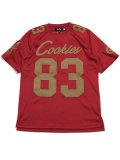 【送料無料】COOKIES CLOTHING LEGACY FOOTBALL JERSEY SS KNIT RED