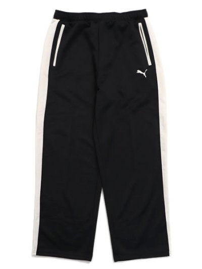 画像1: 【送料無料】PUMA T7 TRACK PANT JP-PUMA BLACK/ALPINE SNOW
