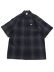 画像1: CALTOP FL PLAID S/S SHIRT NAVY/GREY (1)