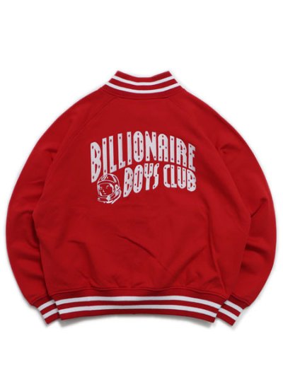 画像1: 【送料無料】BILLIONAIRE BOYS CLUB EMBROIDERED LOGO SWEAT VARSITY JACKET