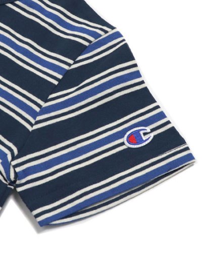 画像4: 【KIDS】CHAMPION KIDS BORDER S/S TEE-DARK NAVY